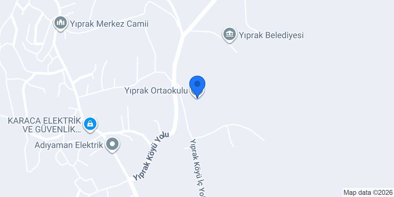 Yıprak Ortaokulu konumu