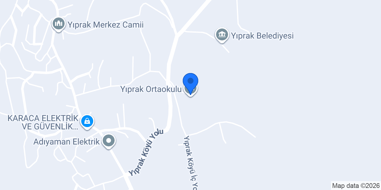 Yıprak İlkokulu konumu