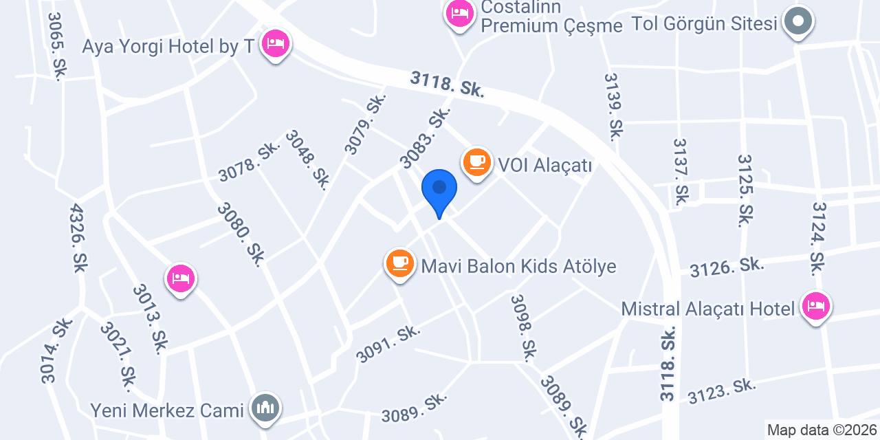 Özel Çeşme Bilgiç Koleji konumu