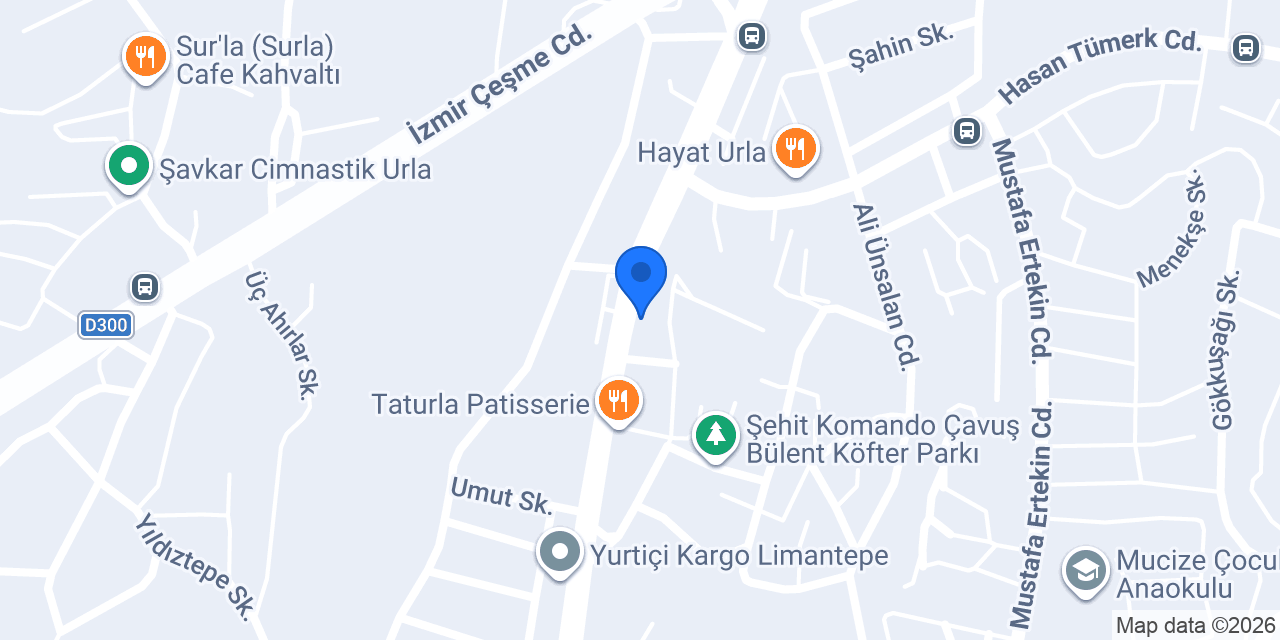 King Petshop Urla konumu