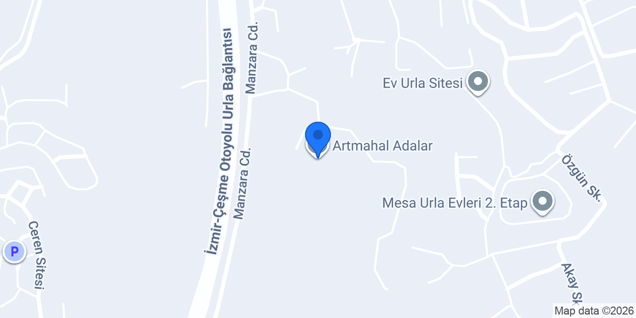 Artmahal Adalar konumu