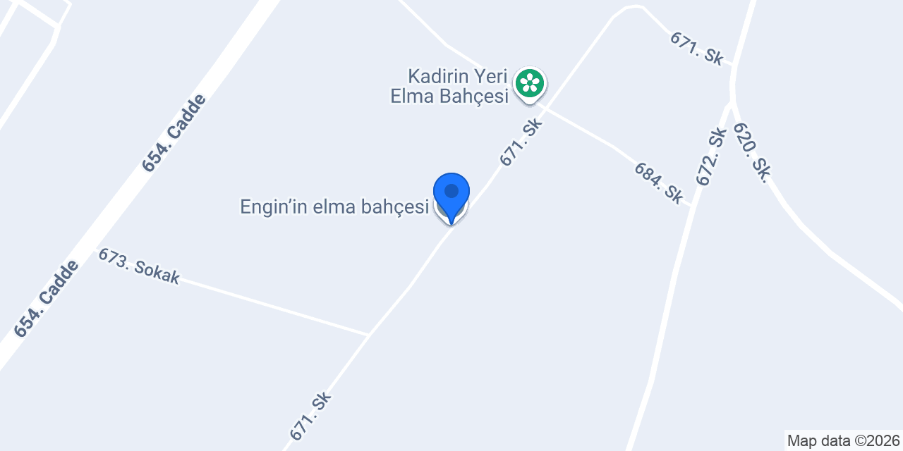 Engin’in elma bahçesi konumu