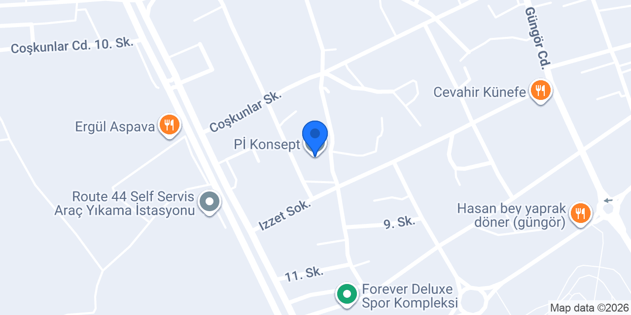 Pİ Konsept konumu