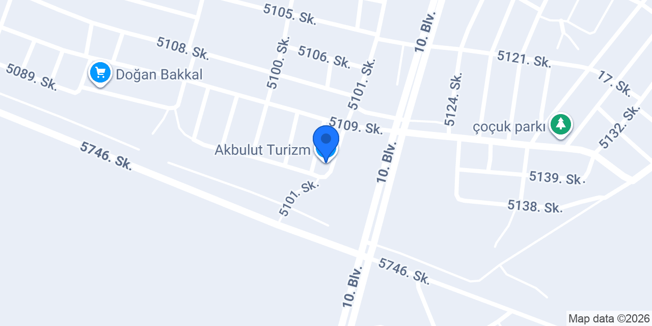 Akbulut Turizm konumu
