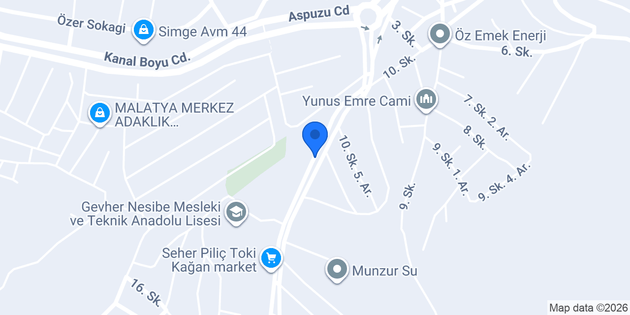 NİSAN tekstil malatya konumu