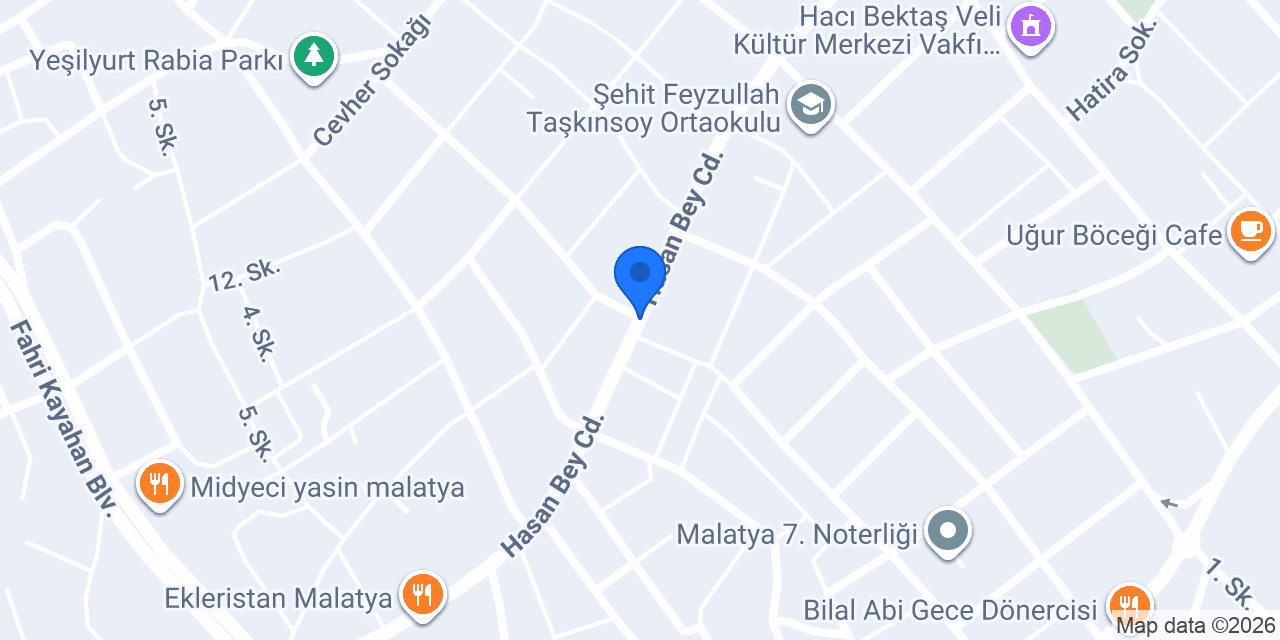 Rock Tattoo Malatya konumu
