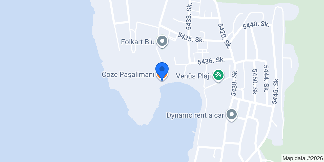 Coze Paşalimanı konumu
