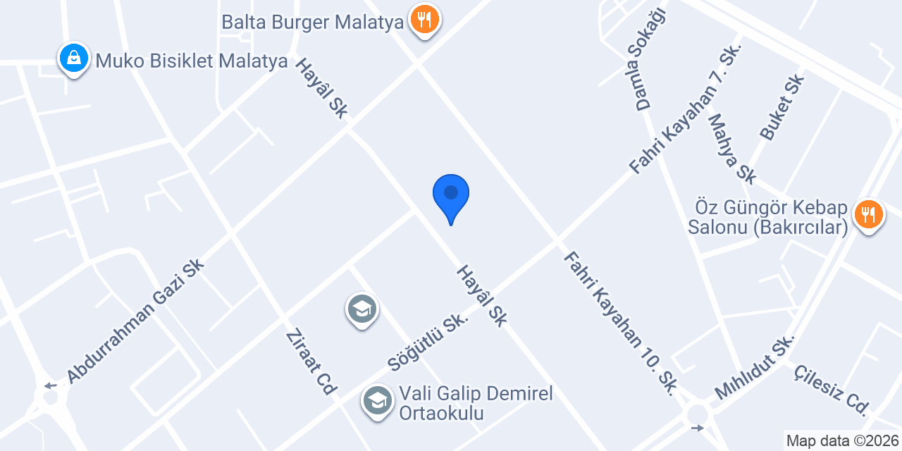 Malatya Masaj Spa konumu