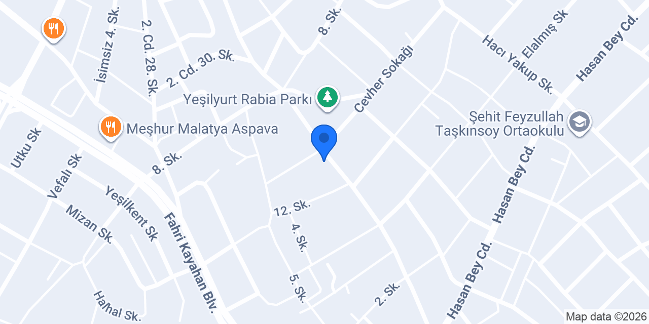 Malatya Beydağı Eğitim Kurumu konumu