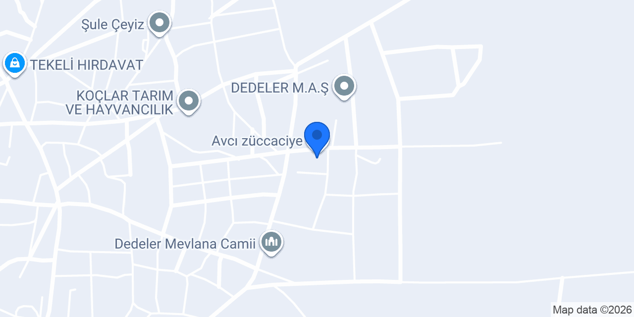Avcı züccaciye konumu