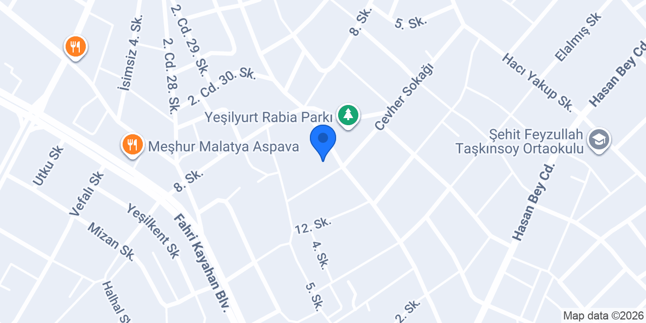 Adress Kuru Temizleme konumu