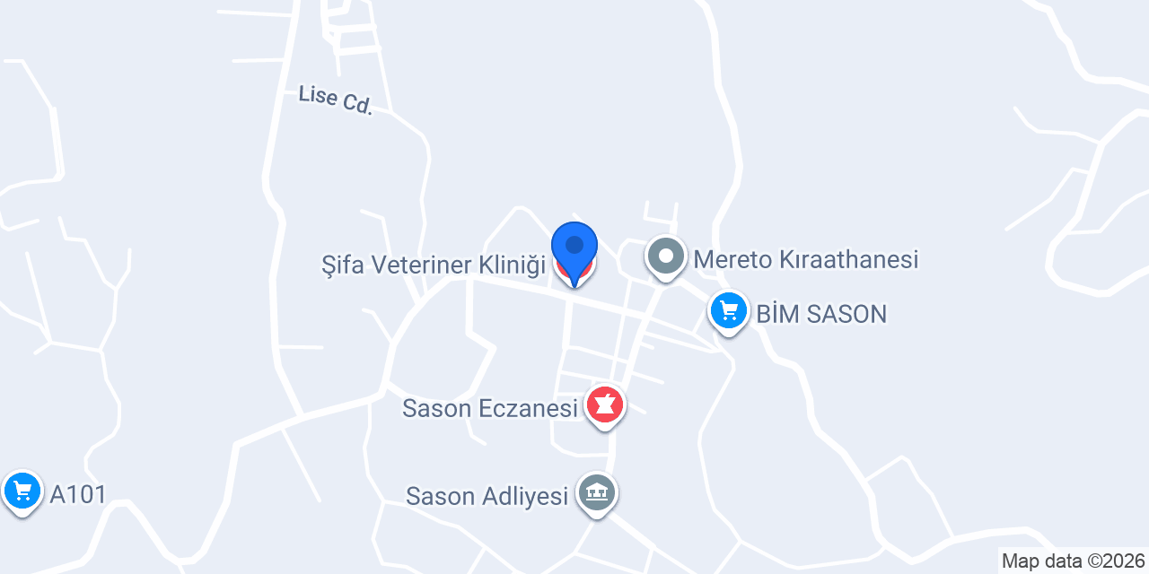 Şifa Veteriner Kliniği konumu