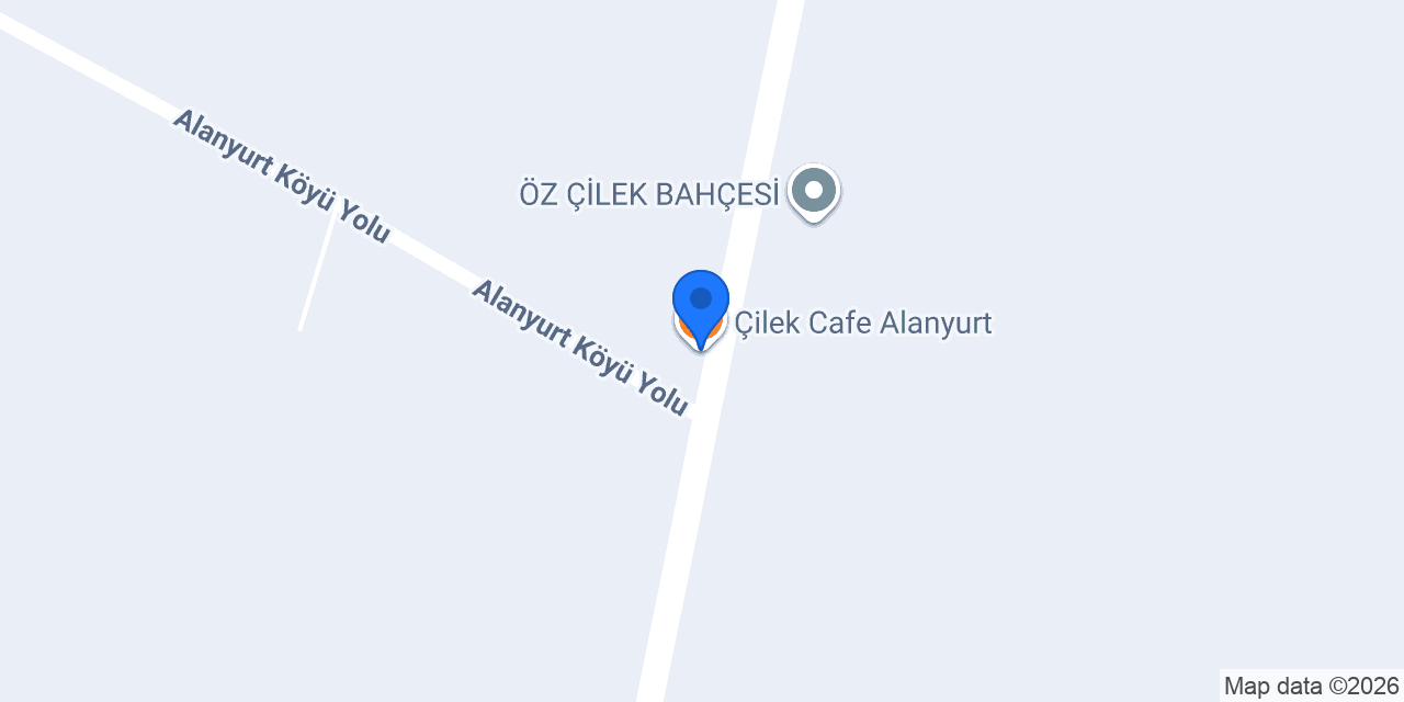 Çilek Cafe Alanyurt konumu