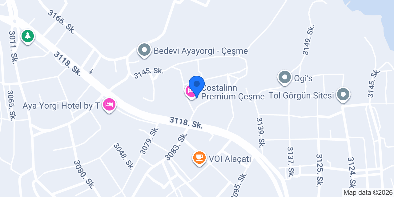Costalinn Premium Çeşme konumu