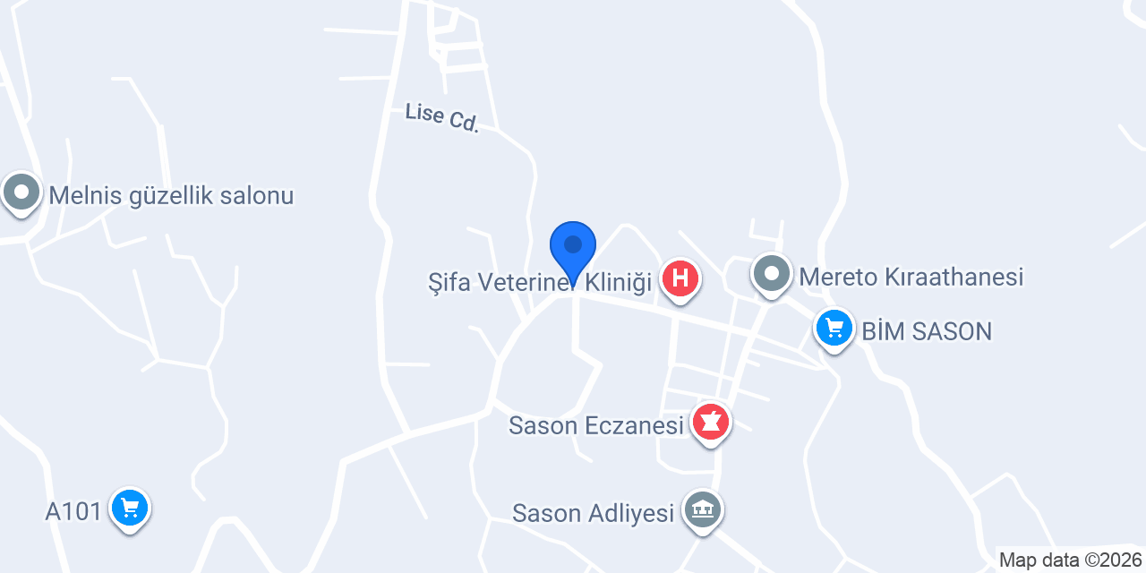 Ziraat Bankası Sason/Batman Şubesi konumu
