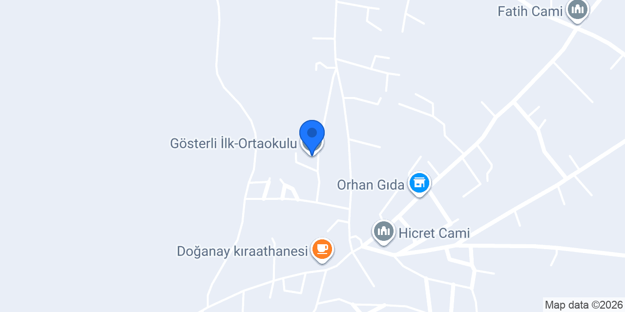 Gösterli İlk-Ortaokulu konumu