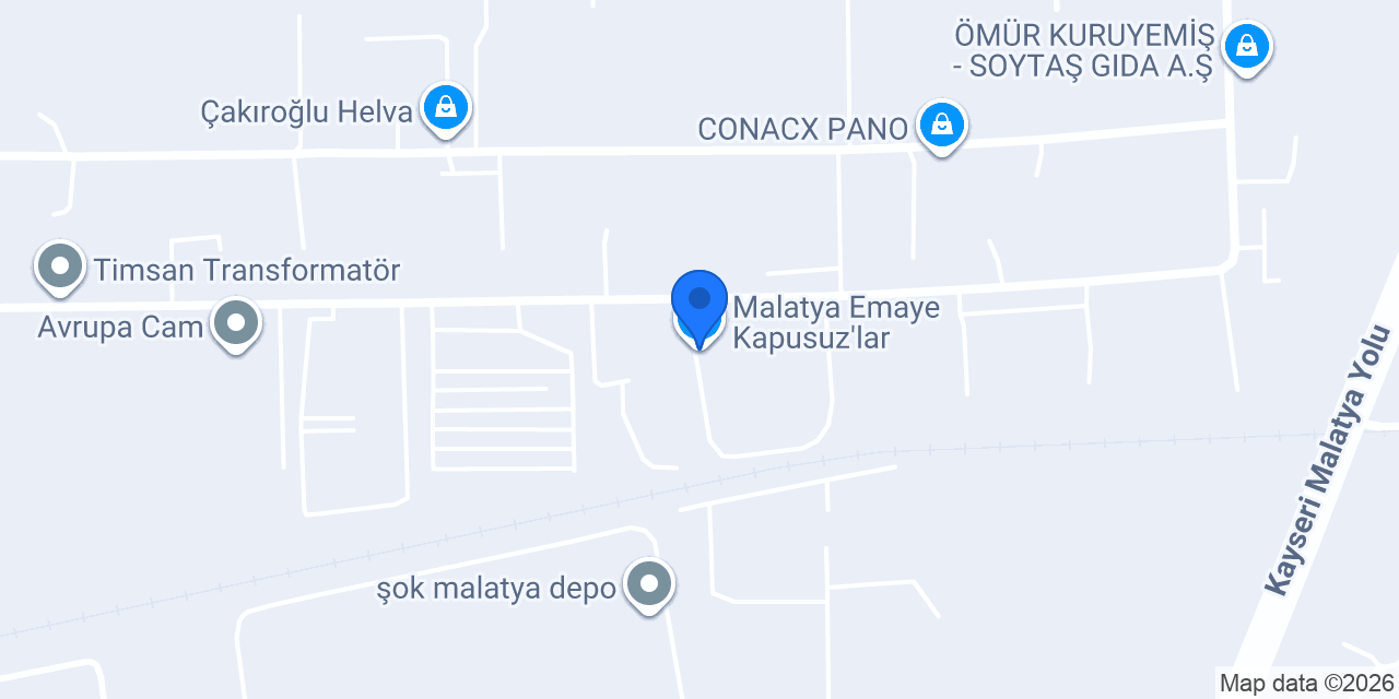 Malatya Emaye Kapusuz'lar konumu