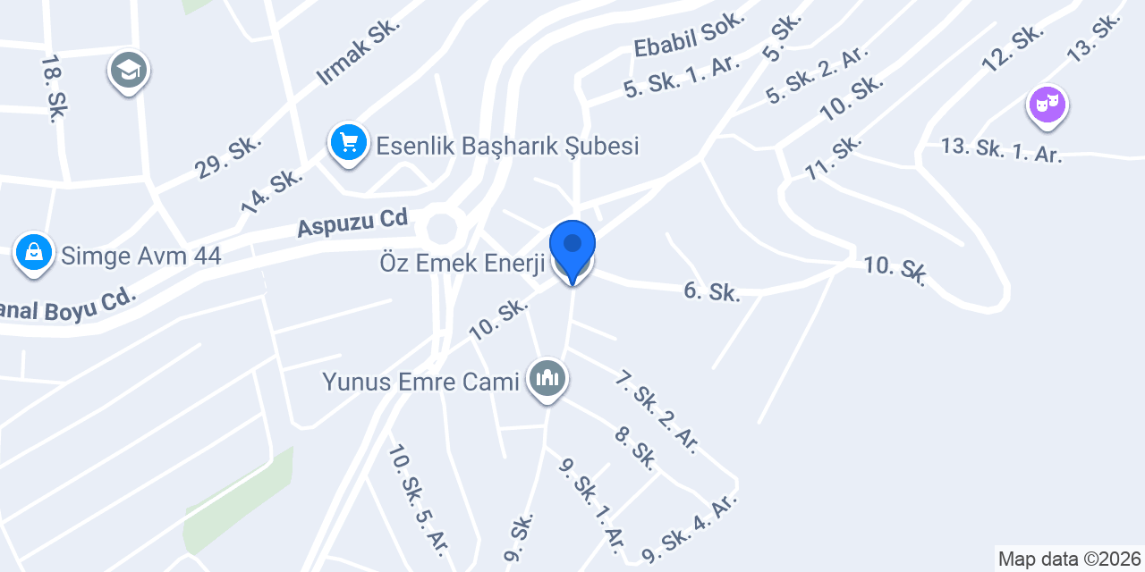 Öz Emek Enerji konumu