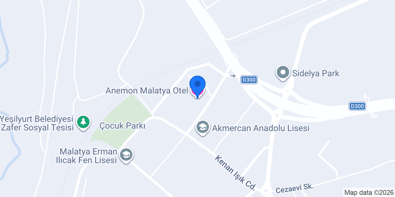 Anemon Malatya Otel konumu
