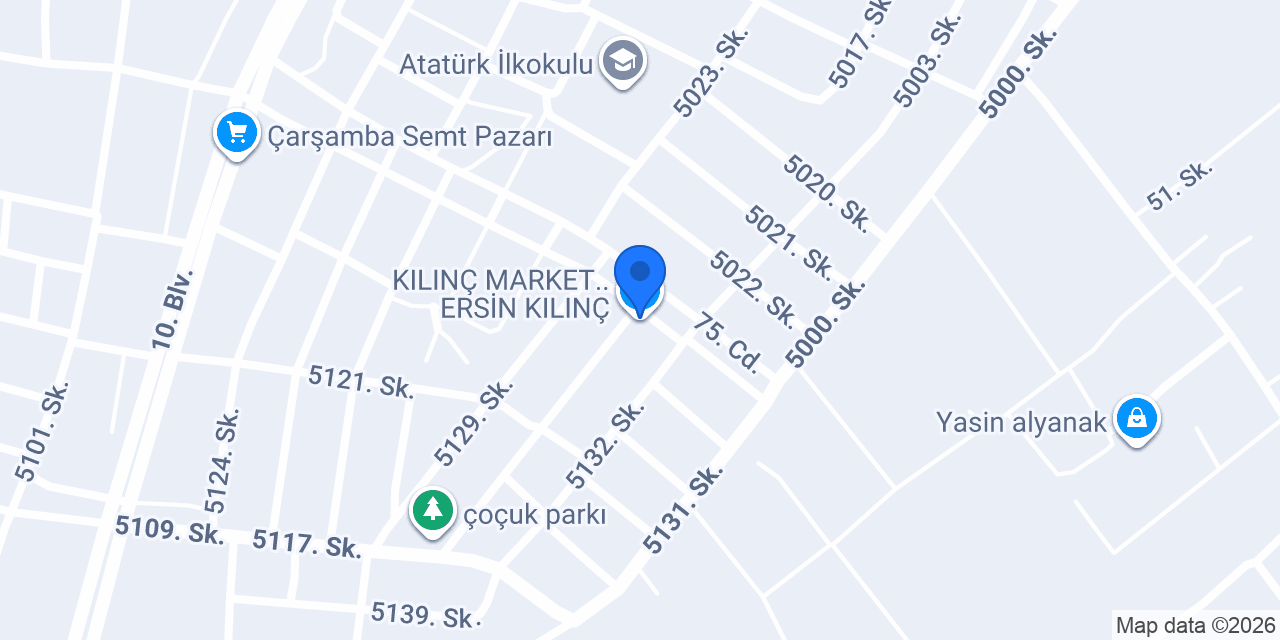 KILINÇ MARKET..ERSİN KILINÇ konumu