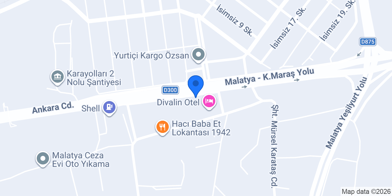 Modalife Malatya konumu