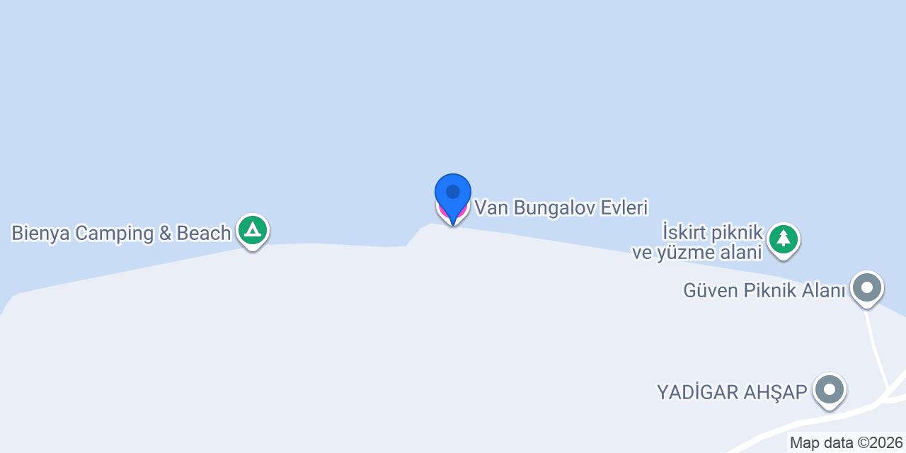 Van bungalov ve kamp konumu