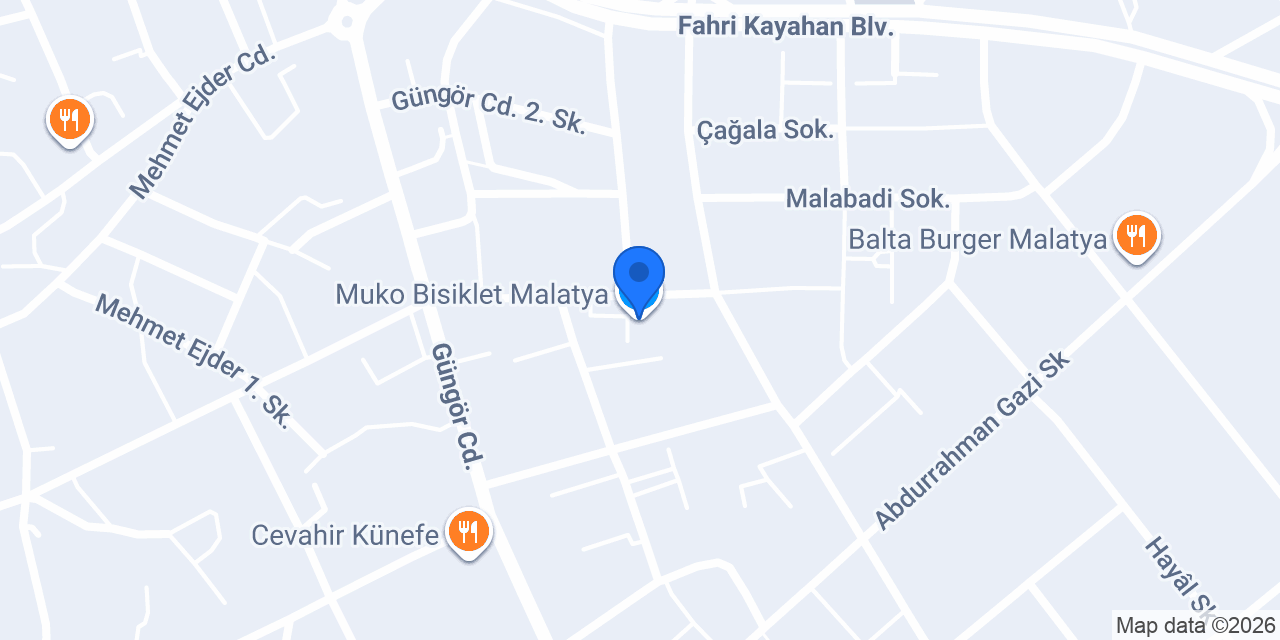 Muko Bisiklet Malatya konumu