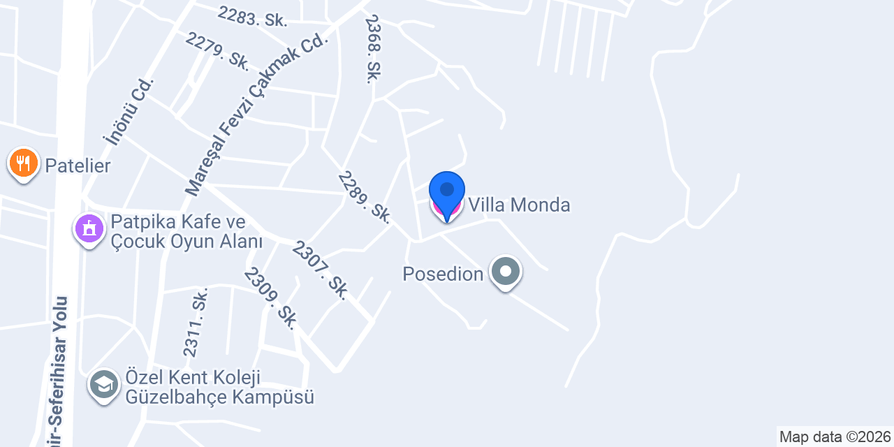 Villa Monda konumu