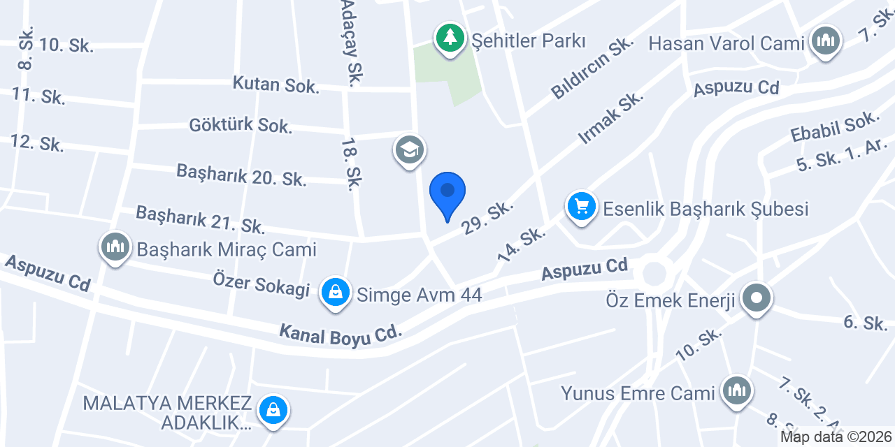 İnönü Ortaokulu konumu