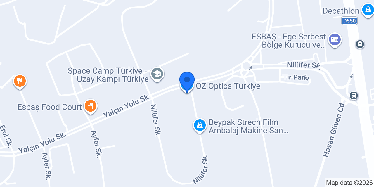 OZ_Optics_Turkiye konumu