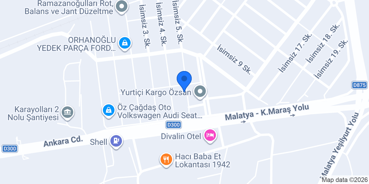 Öksüzoğlu Ticaret konumu