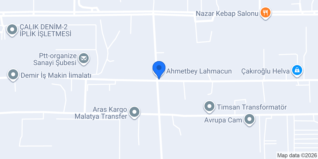Ahmetbey Lahmacun konumu