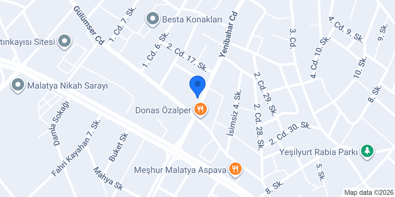 Malatya-İstanbul Yapı Market konumu