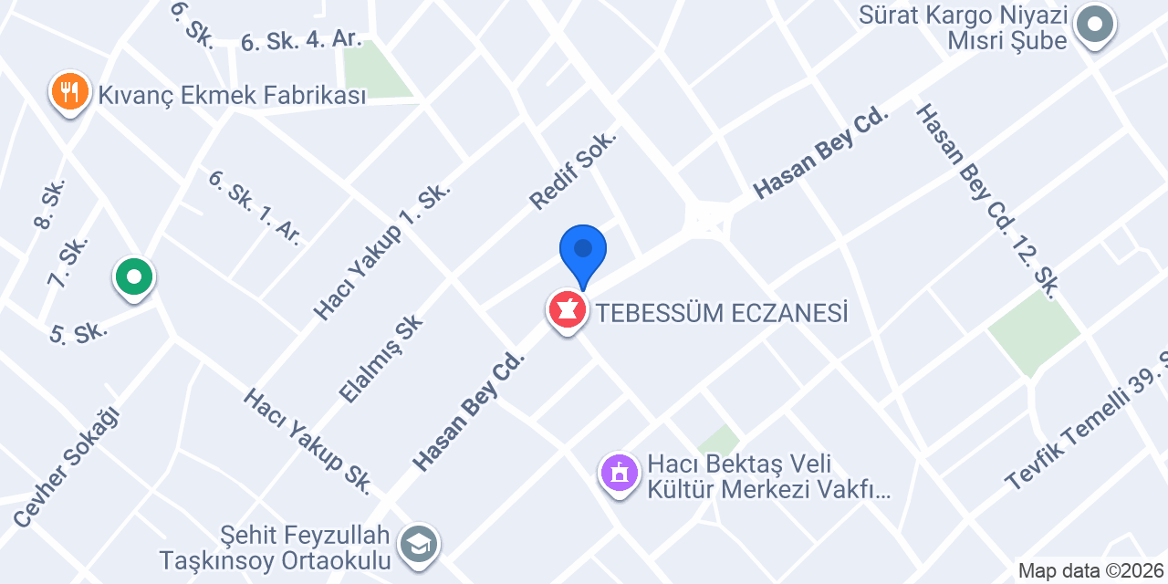 Güneş Eczanesi konumu