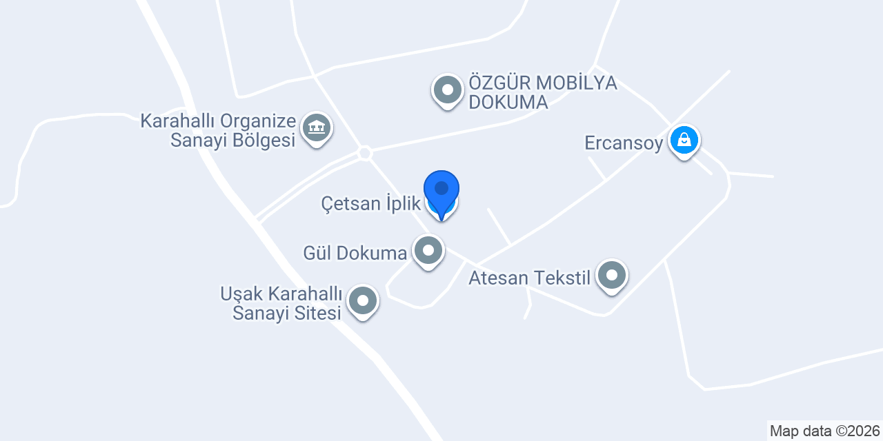 Çetsan İplik konumu