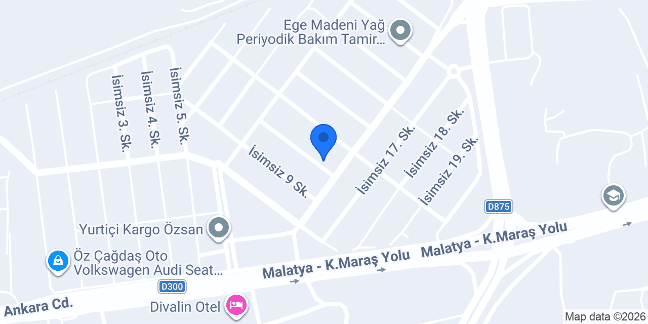 Malatya Oto Klima konumu