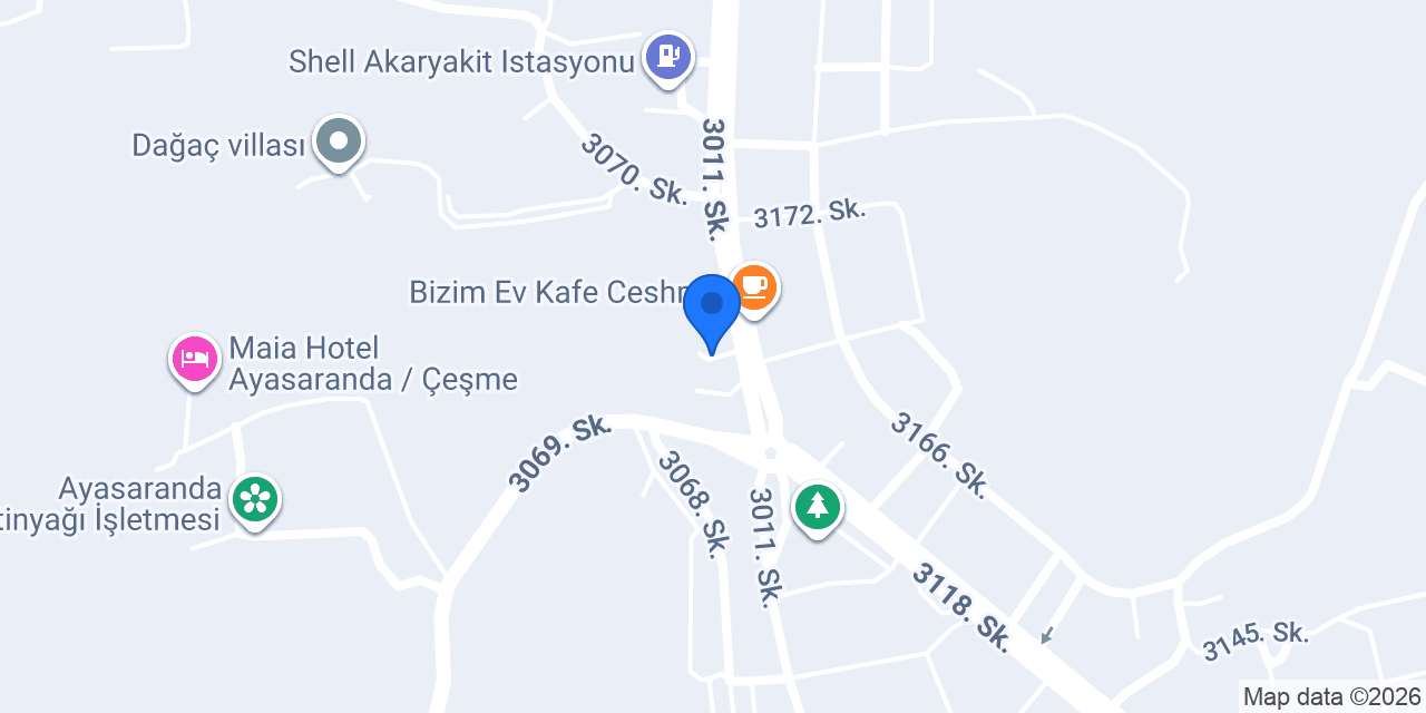 İzmir İtfaiyesi Çeşme Grubu konumu