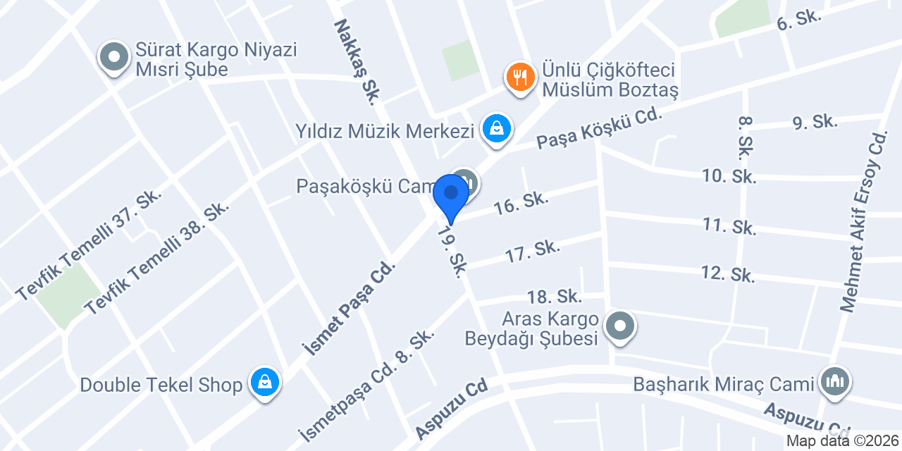 Arçelik Paşaköşkü konumu