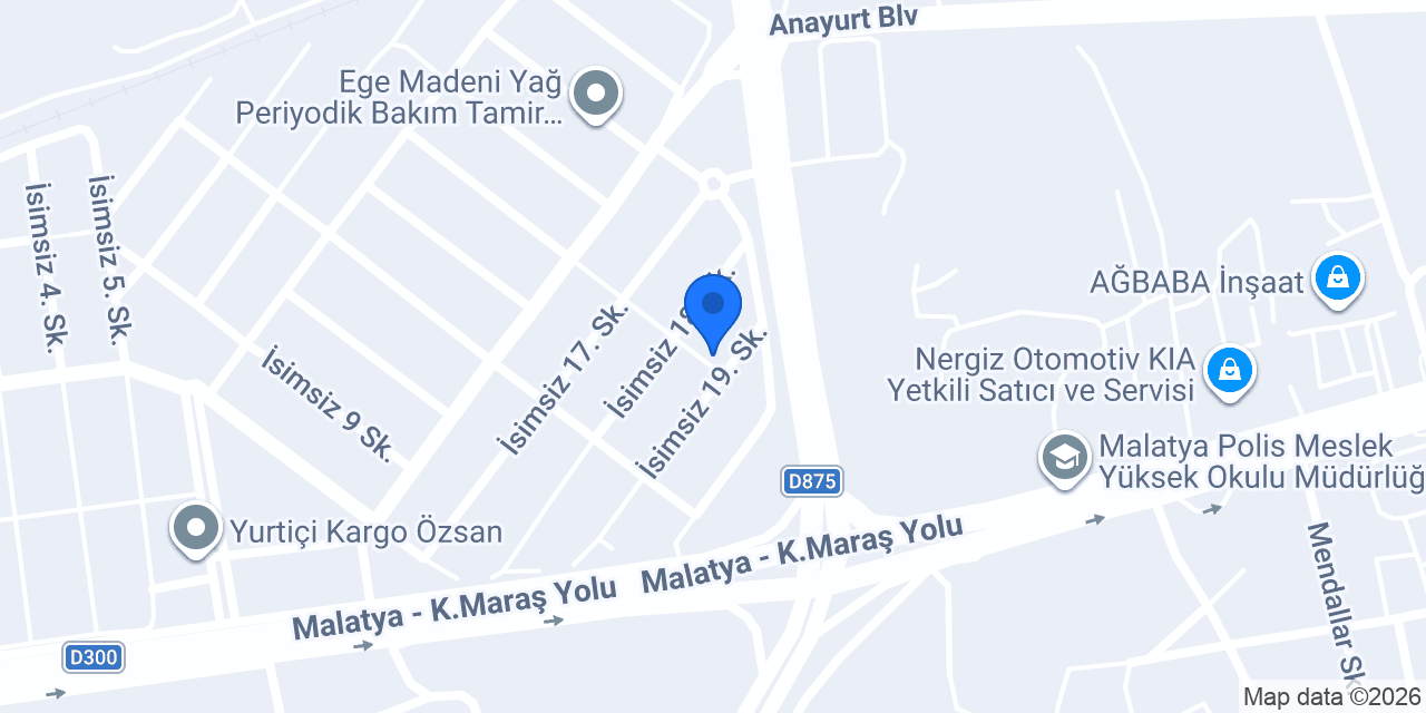 Çetin Reklam Malatya konumu