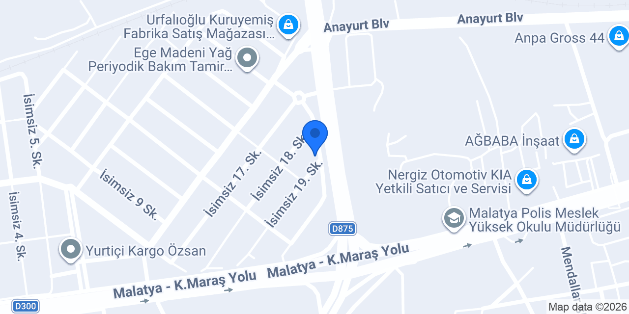 Ateş Veteriner Kliniği konumu