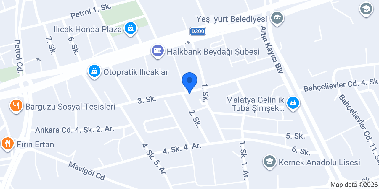 Malatya Doğan Emlak konumu