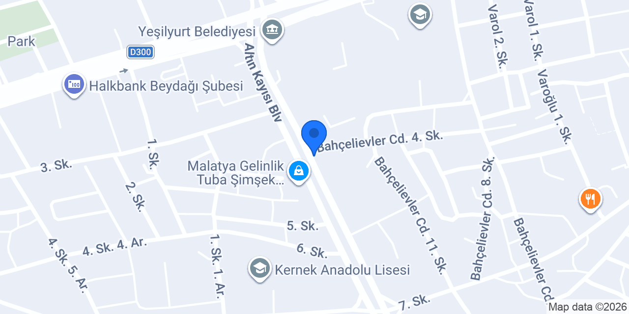Danış Büro Mobilya konumu
