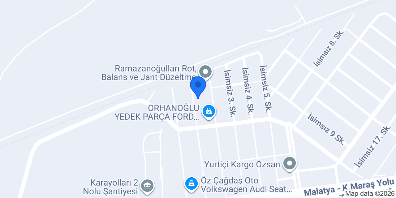 Erkan Otomotiv konumu