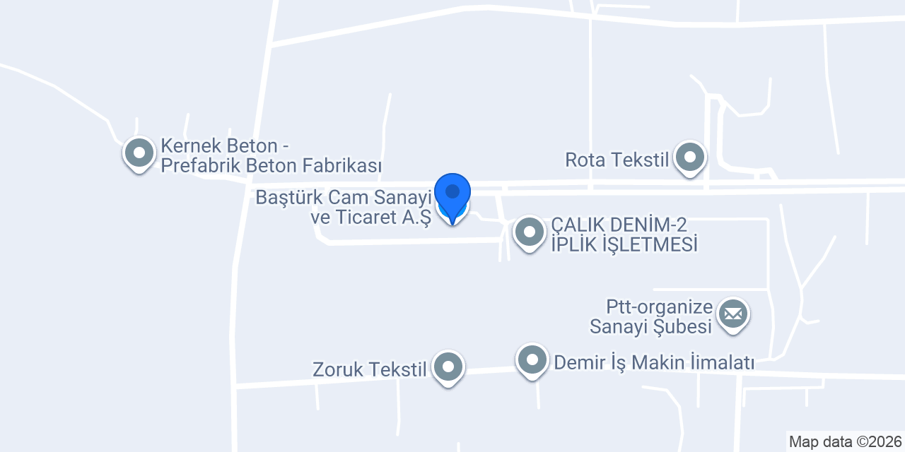 Baştürk Cam Sanayi ve Ticaret A.Ş konumu