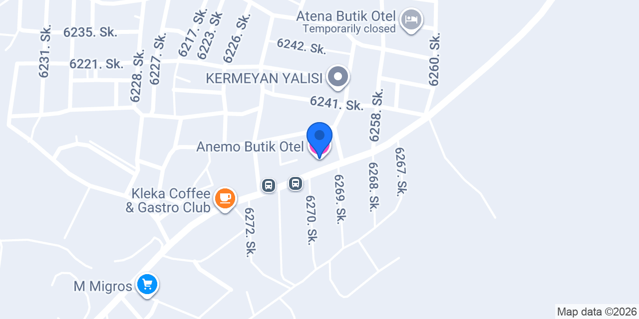 Anemo Butik Otel konumu