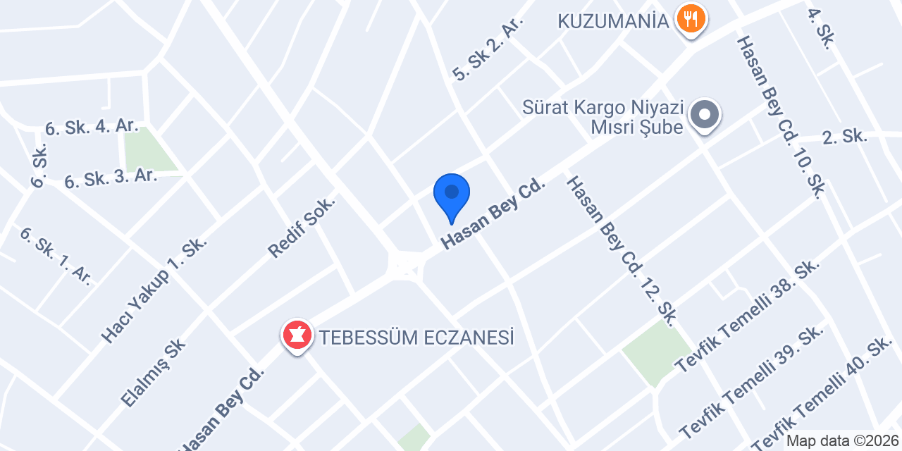 Bizim Züccaciye konumu