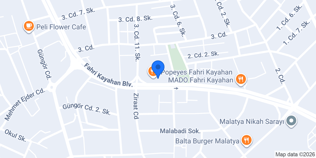 Malatya Sidelya çiçekçilik konumu