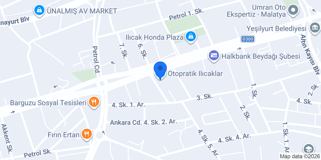 Otopratik Ilıcaklar konumu