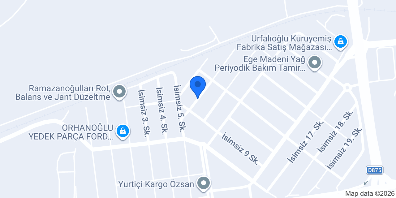 FBK Oto Yedek Parça konumu