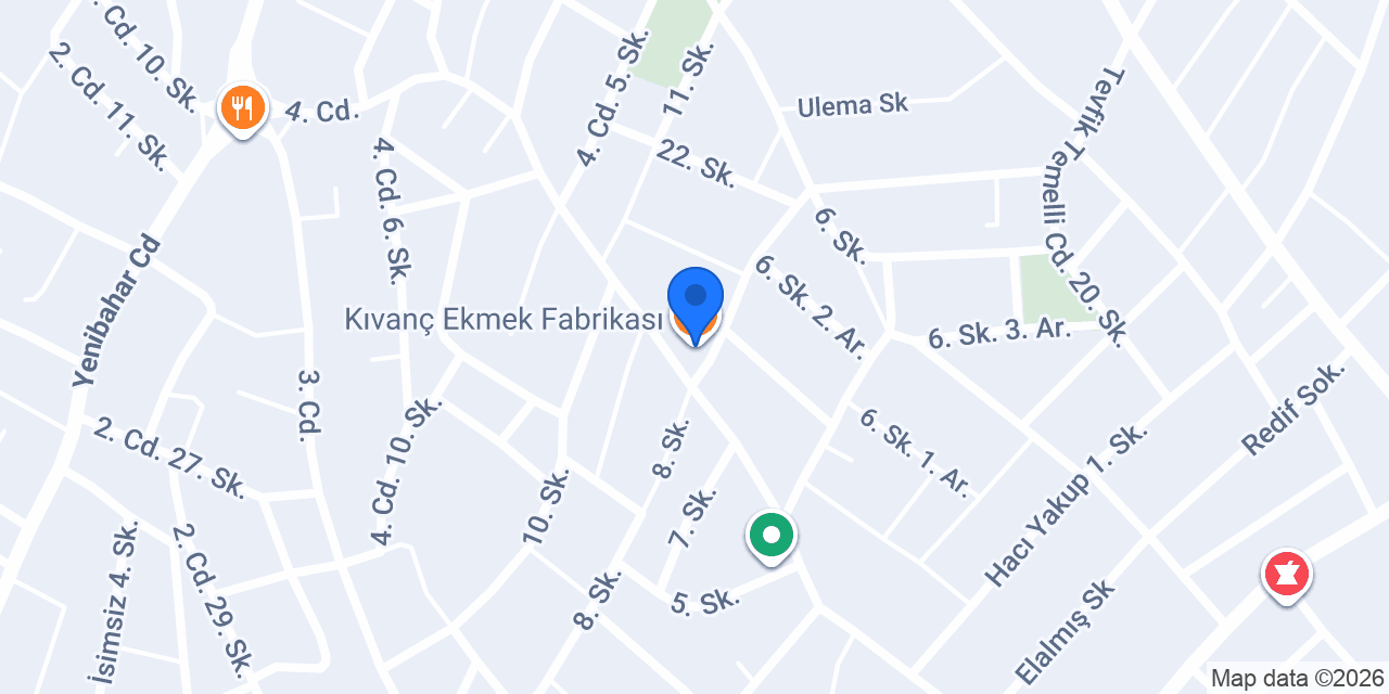 Kıvanç Ekmek Fabrikası konumu